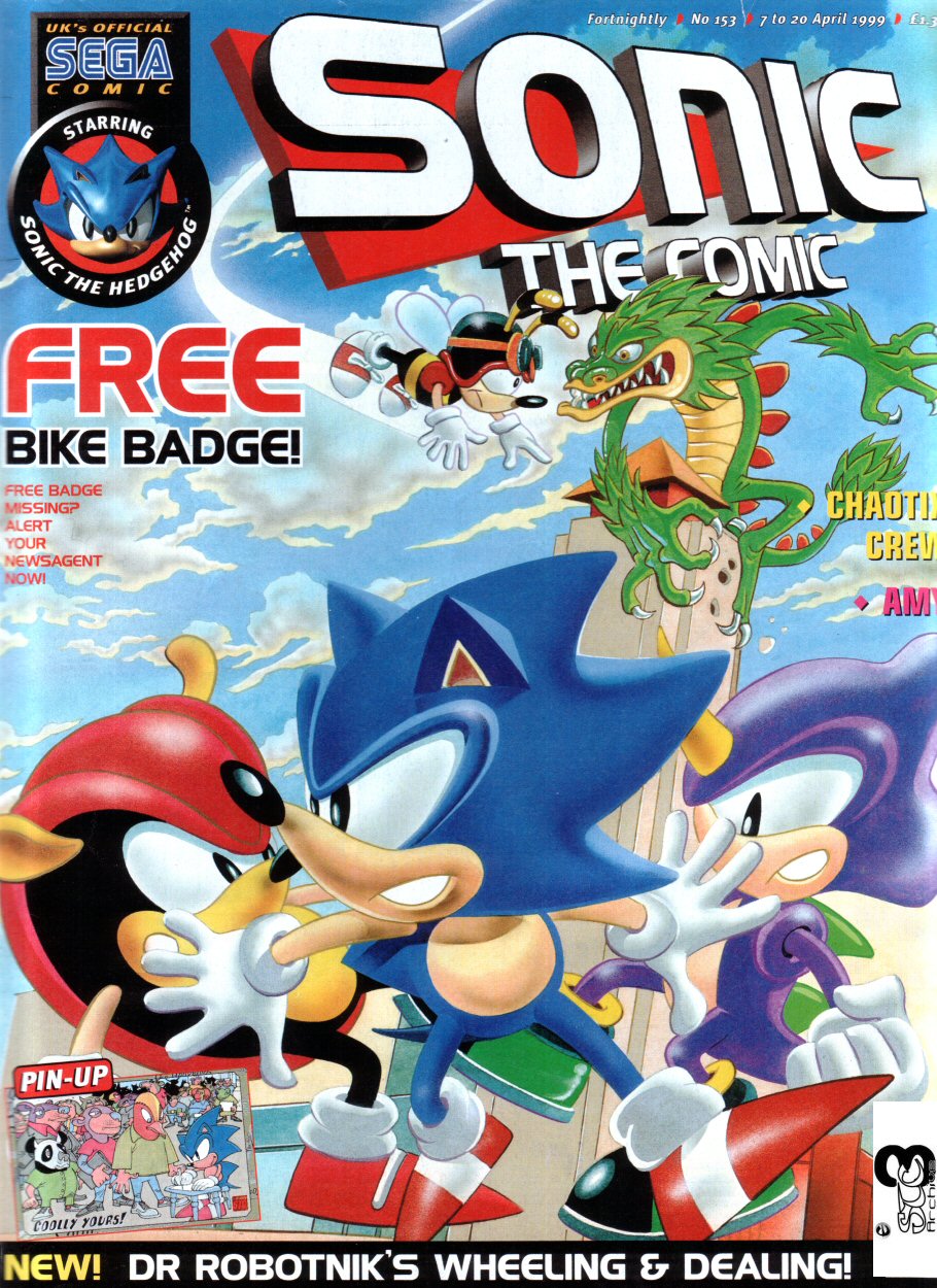 Sonic - The Comic Issue No. 153 Cover Page